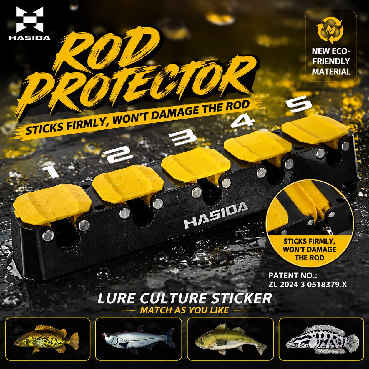 Fishing Rod Rack - Uchwyt na wędki montowany na ścianie
