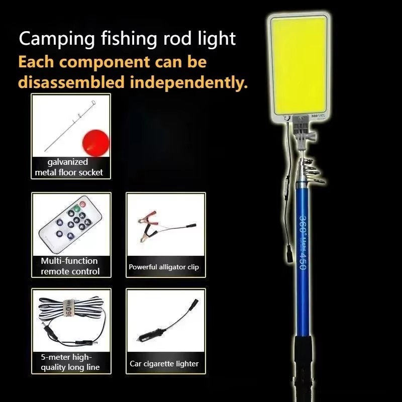 12V Wielofunkcyjna Lampa Kempi – Fishing Rod Travel recenzja i cena