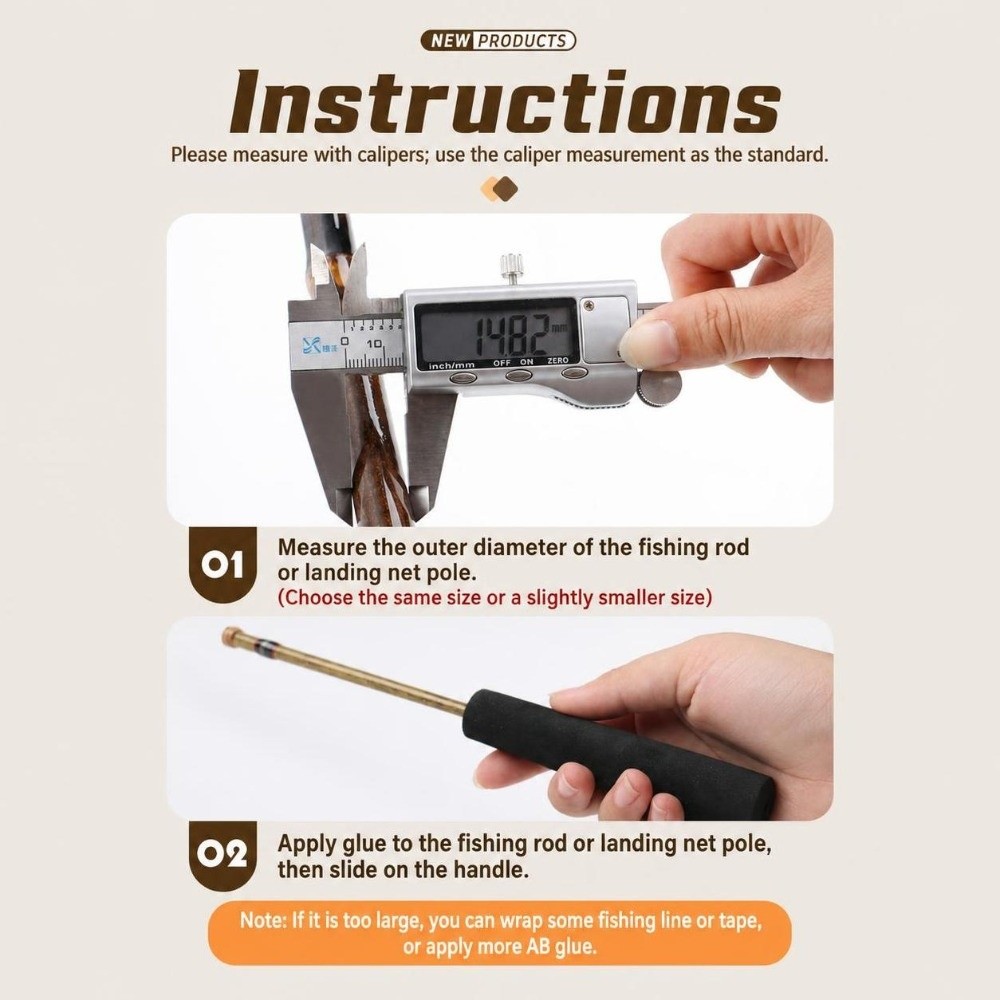 Rękojeść wędki EVA, mini rozmi – Fishing Rod Repair Kit recenzja i cena