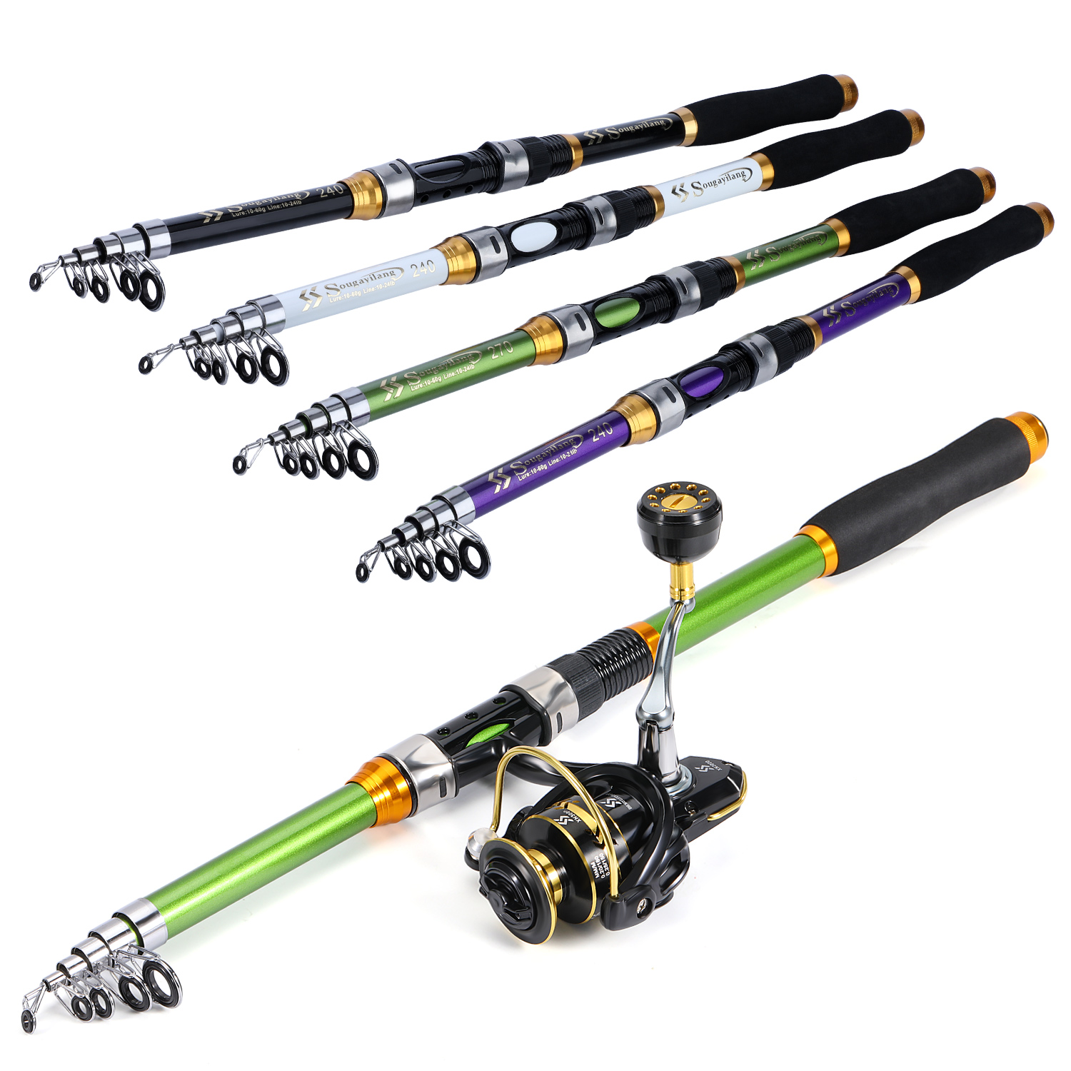 Zestaw wędki i kołowrotka spin – Fishing Rod Combo recenzja i cena