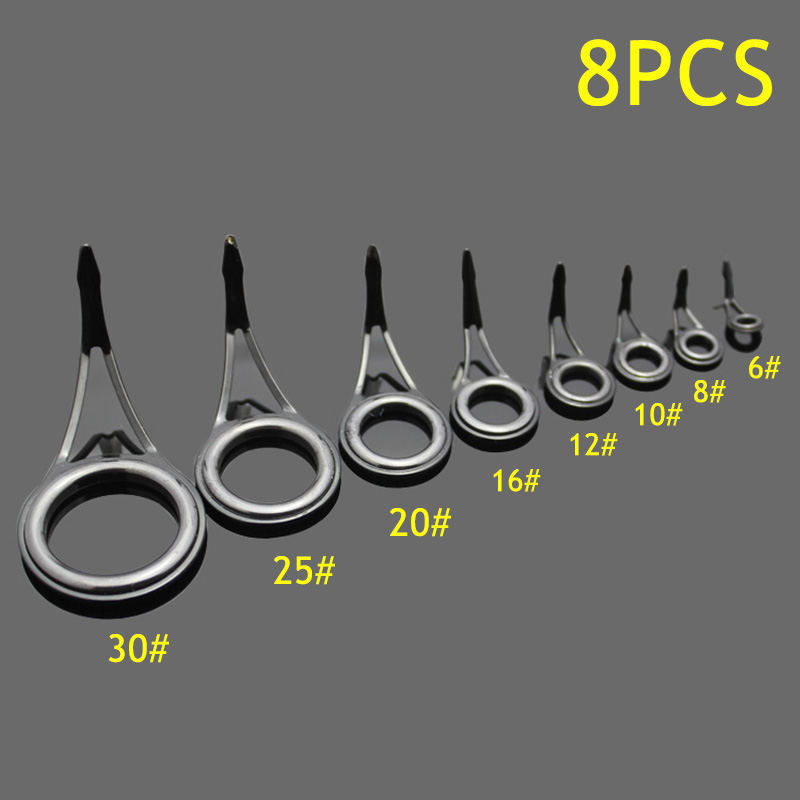8 szt. pierścieni prowadzących – Fishing Rod Guide Replacement recenzja i cena