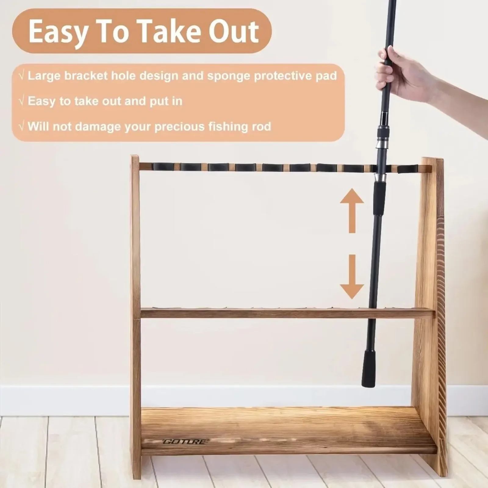 Goture Stojak podłogowy na węd – Fishing Rod Rack recenzja i cena