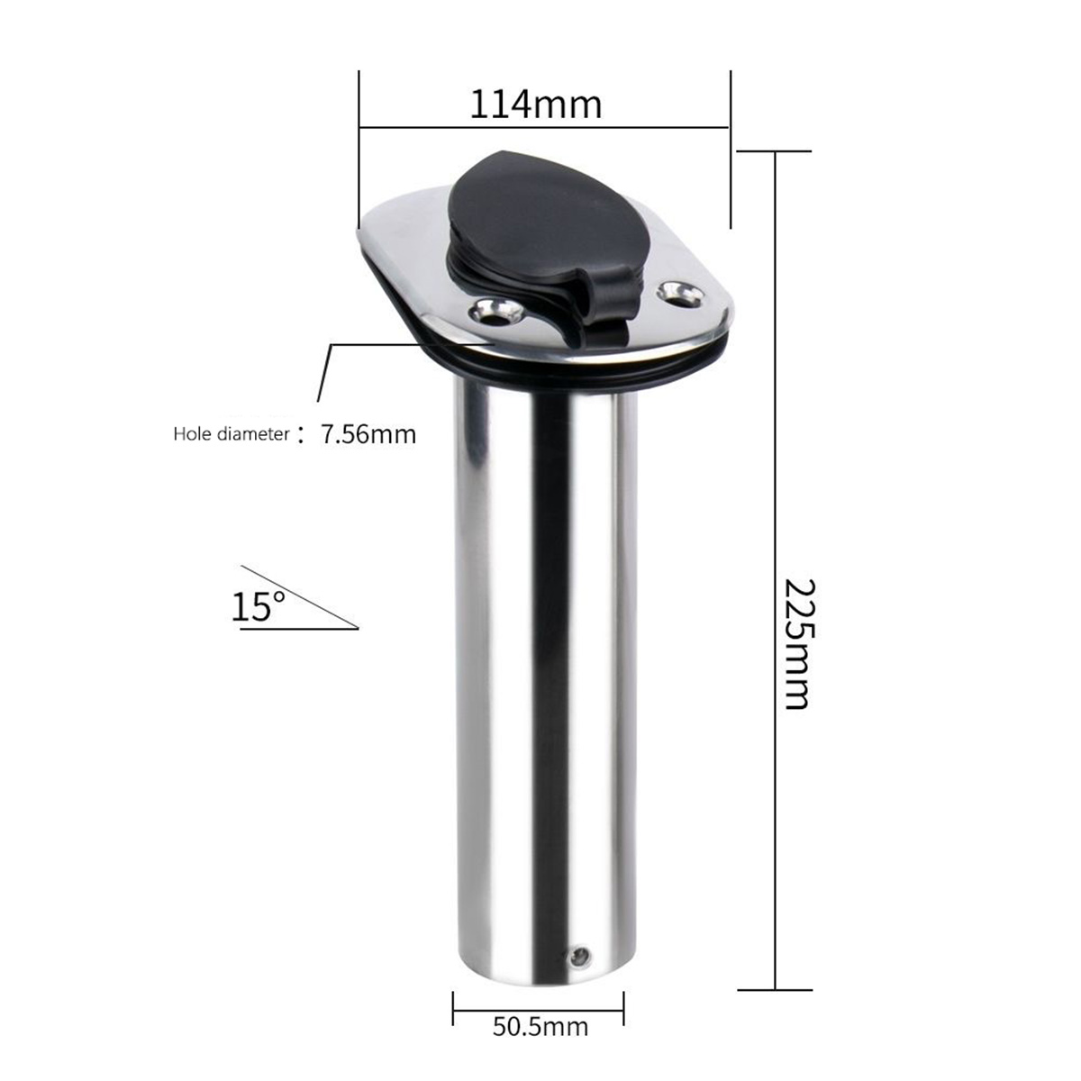 Stal nierdzewna, ustalona kąto – Fishing Rod Holder recenzja i cena