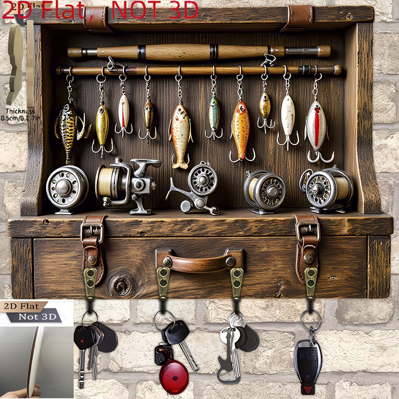 Wieszak na klucze w stylu vint – Fishing Rod Combo recenzja i cena