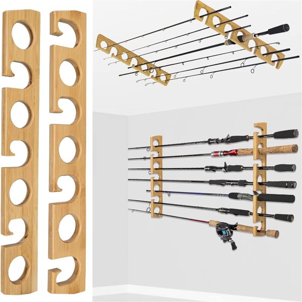 Nowość! Drewniany, ścienny org – Fishing Rod Rack recenzja i cena